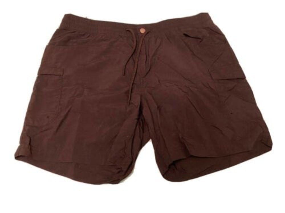 Columbia Hiking Nylon Cargo Shorts Women’s L Black Elastic Waist Lightweight